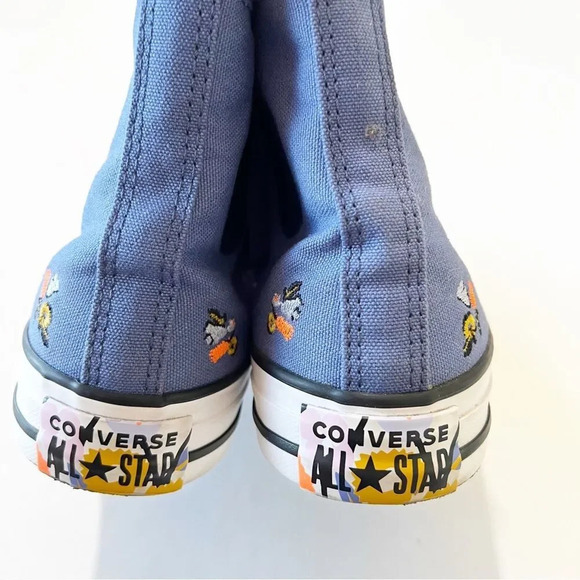 Converse CTAS High We Are Stronger Together Blue Canvas Embroidered Size 5.5 EUC - Picture 7 of 11